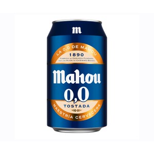Imagen de MAHOU Cerveza tostada 0.0 % alcohol lata 33 cl.