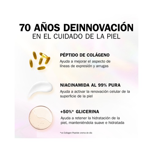 OLAY Collagen peptide max Crema facial de día recomendada para la menopausia 50 ml.