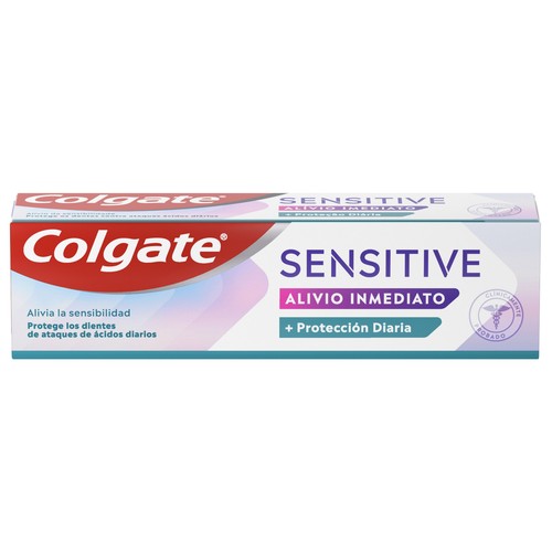 COLGATE Sensitive Pasta de dientes con flúor, para el alivio inmediato de la sensibilidad dental 75 ml.