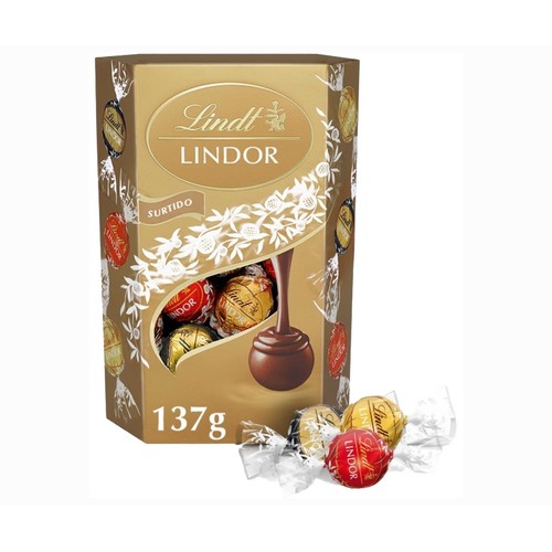 LINDT Bombones lindor surtido 137 g.