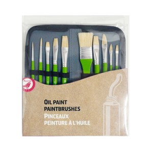 Imagen de 10 Pinceles Para Pintura Al Aceite Con Estuche ALCAMPO