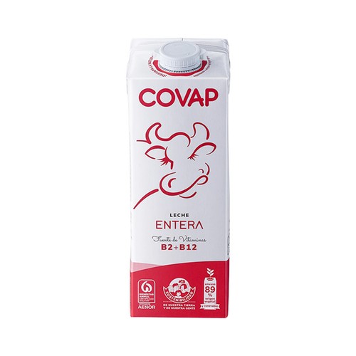 COVAP Leche entera de vaca de origen español 1 l.