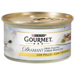 PURINA GOURMET Comida para gatos humedo sabor a pollo GOURMET tarrina 85 g.