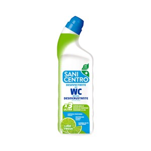 Imagen de SANICENTRO Gel desinfectante de WC sin lejía, con acción antical y desicrustante, aroma lima fresh 1 l.