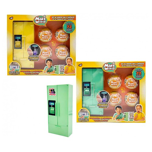 Mini world set nevera con 4 capsulas. BIZAK.