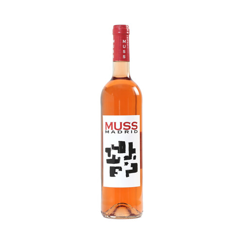 Vino rosado con denominación de origen Vinos de Madrid MUSS botella de 75 cl.