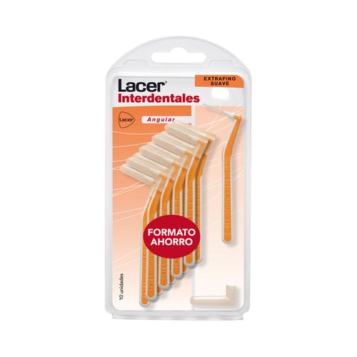 LACER Cepillos Interdentales suaves, extrafinos y con cabezal en ángulo 10 uds.