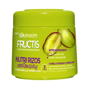 FRUCTIS Mascarilla capliar fortificante para cabello rizado u ondulado FRUCTIS Hidra rizo de Garnier 300 ml.