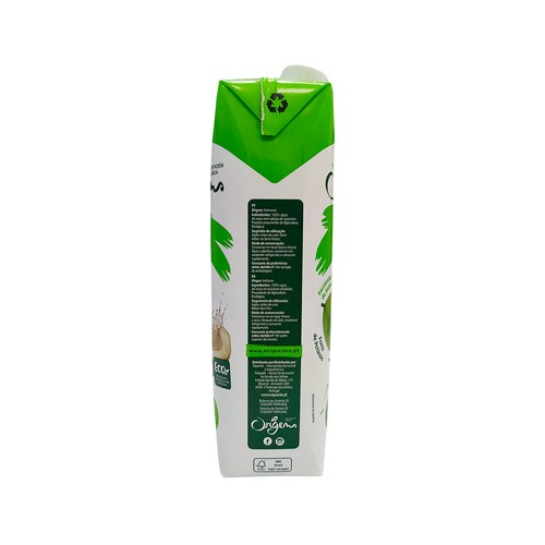 ORIGENS Agua de coco ecológica 1 l.