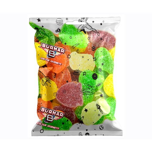 BURMAR Golosina blanda gruta vegana 150 g.