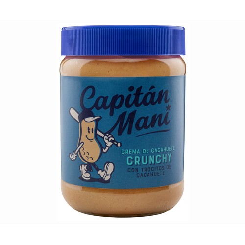 Crema de cacahuete crujiente CAPITÁN MANI 510 gr,