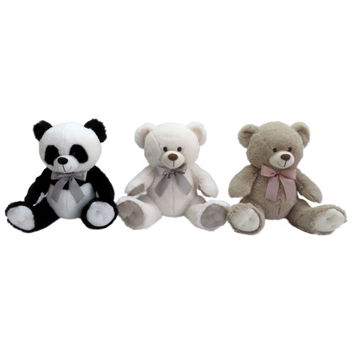Peluche de oso sentado, 38cm, ONE TWO FUN, surtido.