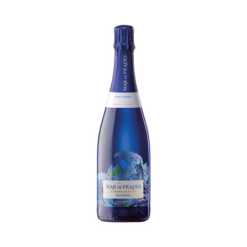 MAR DE FRADES Vino blanco espumoso brut nature con denominación de origen Rías Baixas botella de 75 cl.