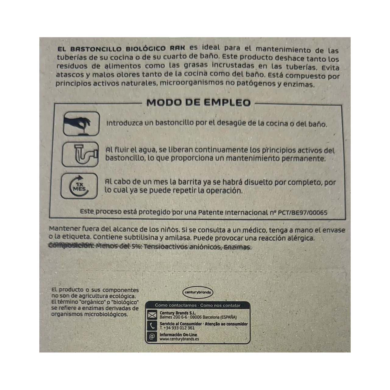 Limpiatuberías en barritas 12 uds.