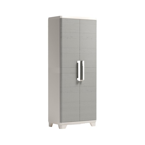 Armario escobero linear wood utility.