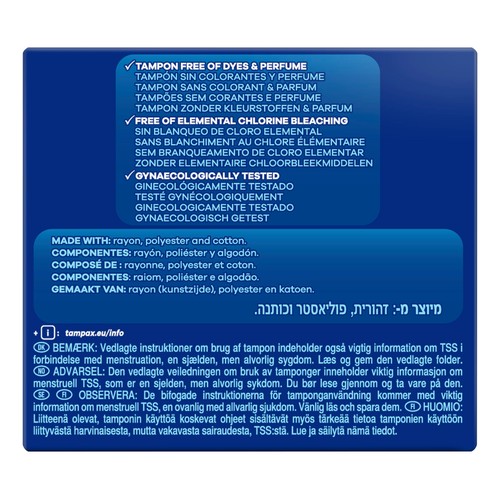 TAMPAX Tampones súper con aplicador TAMPAX Compak 36 uds.