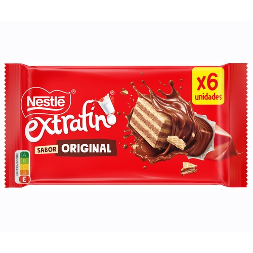 Imagen de Barritas de chocolate extrafino NESTLÉ WAFER 18 g.