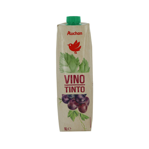 Vino tinto de mesa, sin denominación de origen PRODUCTO ALCAMPO brik 1 l.