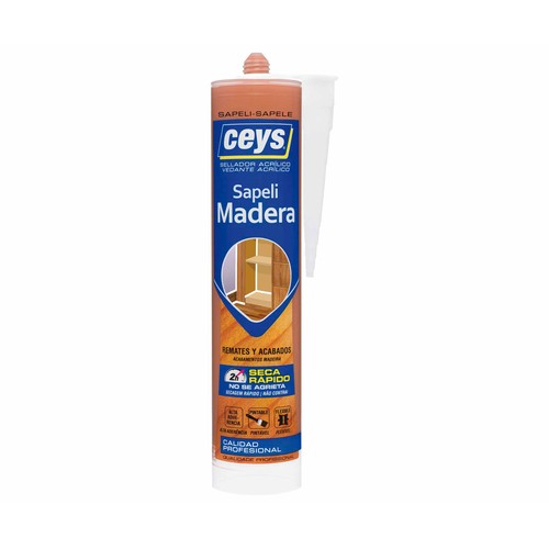 Sellador para madera en color sapeli para remates y acabados con secado rápido, CEYS