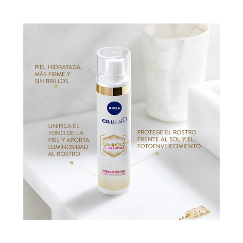 NIVEA Crema de día para la eliminación de las manchas de la piel NIVEA Cellular luminous 630º 40 ml.