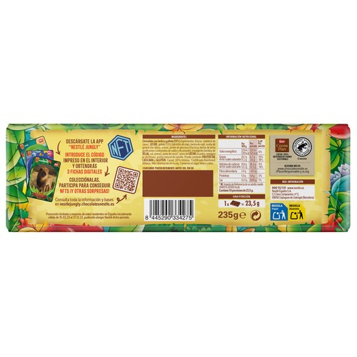NESTLÉ Jungly XXL Chocolate con leche y galleta 235 g.