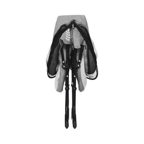 Minicuna plegable Trip, color gris, ASALVO.