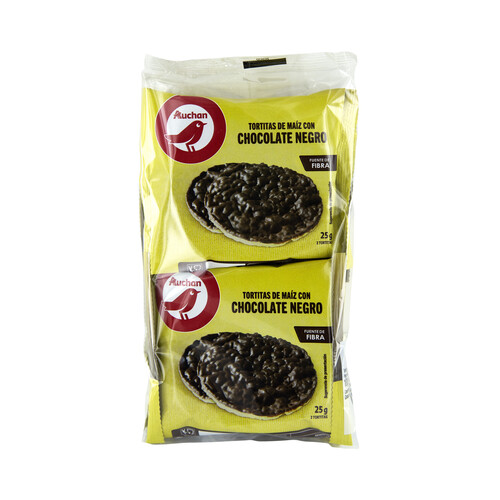 Tortitas de maíz con chocolate PRODUCTO ALCAMPO 100 g.