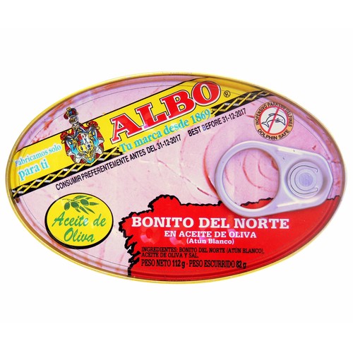ALBO Bonito del norte en aceite de oliva lata de 82 g.