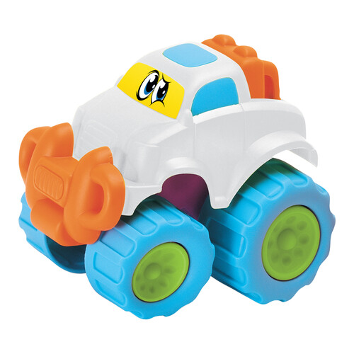 Coche con cara mini monster de colores ONE TWO FUN ALCAMPO.