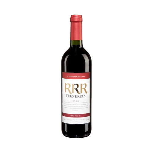 RRR Vino tinto de mesa sin denominación de origen RRR botella de 75 cl.