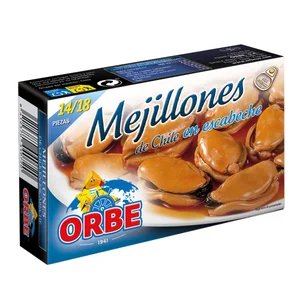 ORBE Mejillones en escabeche 14/18 piezas, 69g.