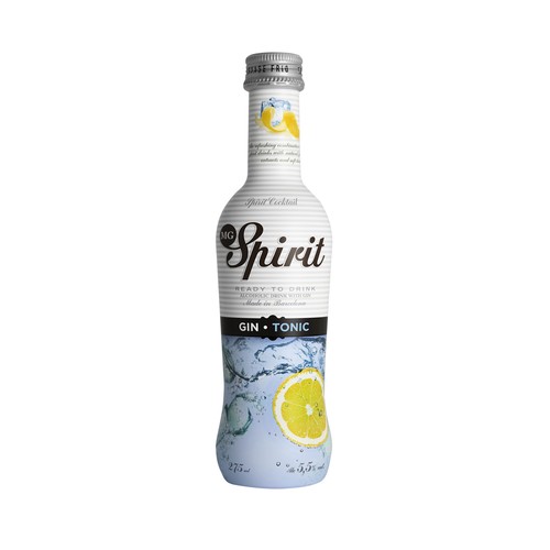 MG SPIRIT Gin tonic, listo para tomar MG SPIRIT botella de 27,5 cl.