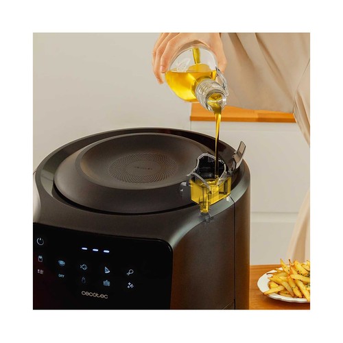 Freidora de aire, 5,5L, 1550W, CECOTEC Cecofry Rain, 8 programas.