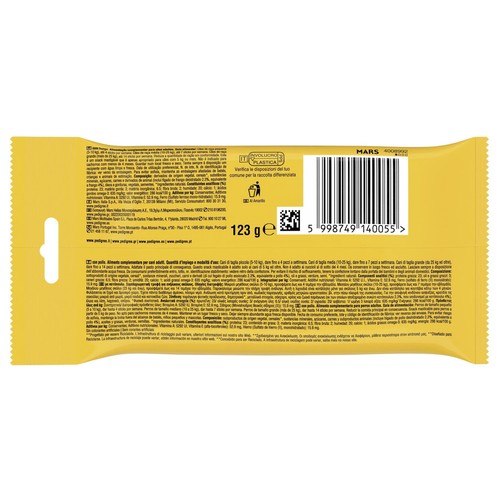 PEDIGREE Snack para perros rodeo pollo 7und 123g