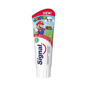 Imagen de SIGNAL Junior Pasta de dientes infantil (6 a 13 años) sabor a frutos rojos 75 ml.
