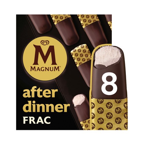 MAGNUM After dinner frac de Frigo Mini helados de nata recubierto de chocolate 8 x 35 ml.