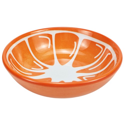 Bol 13.5cm porcelana decorado naranja. ACTUEL