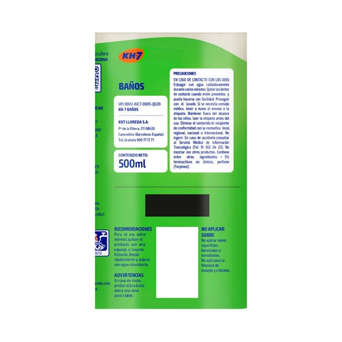 KH-7 Limpiador de baños pistola 500 ml.