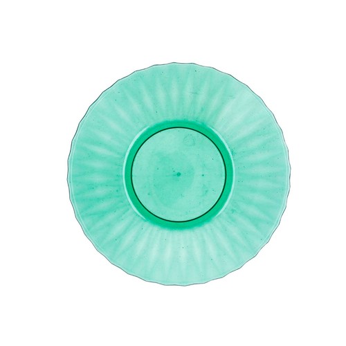 Plato de poliestireno 19 cm color verde Iris, QUID.