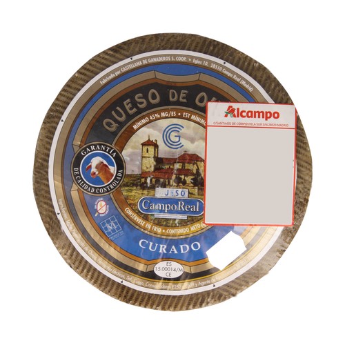 CAMPOREAL Queso oveja curado, cuña.