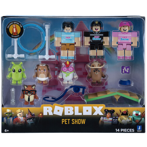 Set de figuras, mascostas y accesorios, ROBLOX Pet Show