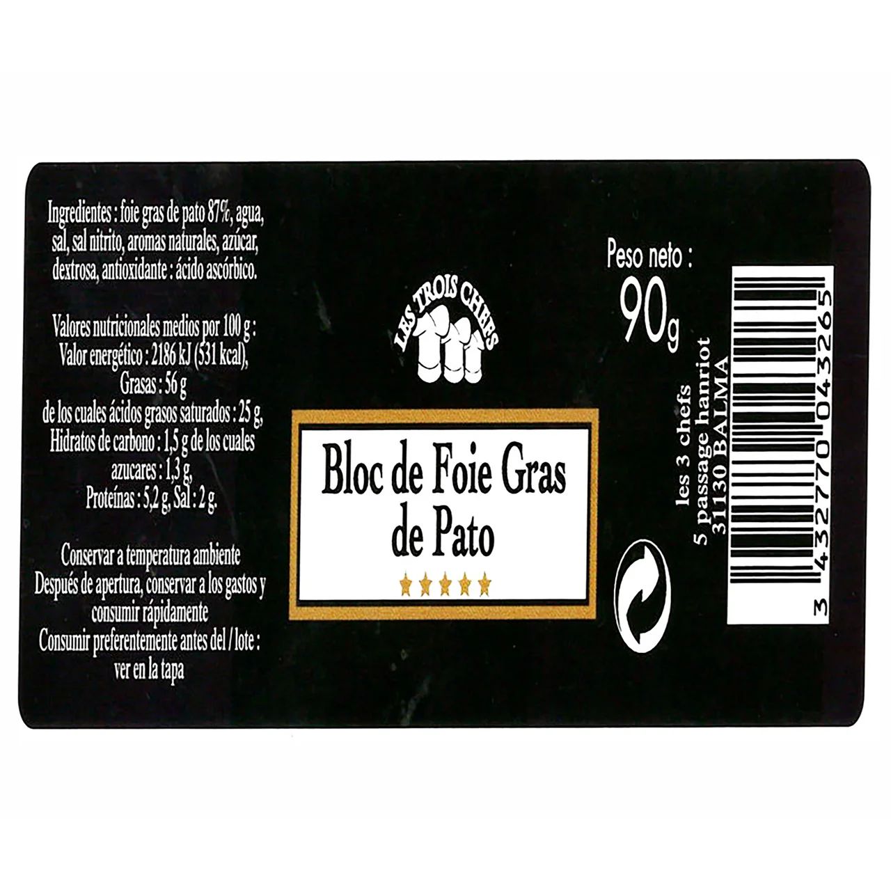 Pack gourmet de paté y foie gras 360 g.