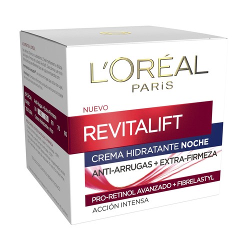 L´ORÉAL PARIS Revitalift 50 ml Crema de noche antiarrugas con Pro-Retino.