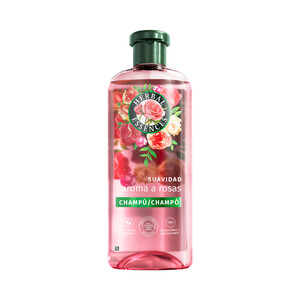 Imagen de HERBAL ESSENCES Champú suavizante e hidratante con aroma a rosas, para cabellos secos 350 ml.
