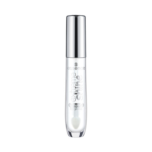 ESSENCE Crystal clear  Extreme shine. tono 01 no pegajoso Brillo de labios voluminizador, con acabado de efecto mojado.