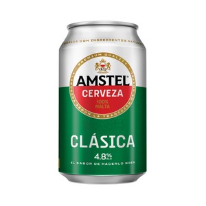 AMSTEL CLÁSICA Cerveza lata de 33 cl.