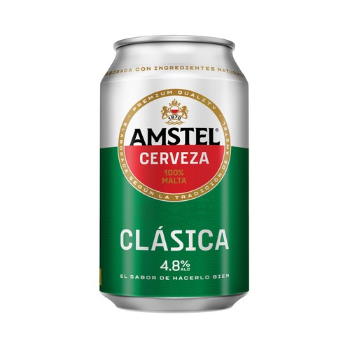 Cerveza AMSTEL CLÁSICA lata de 33 cl.
