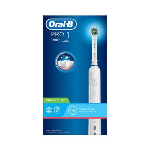 ORAL-B Cepillo de dientes eléctrico recargable con tecnología de Braun ORAL-B Pro 700.