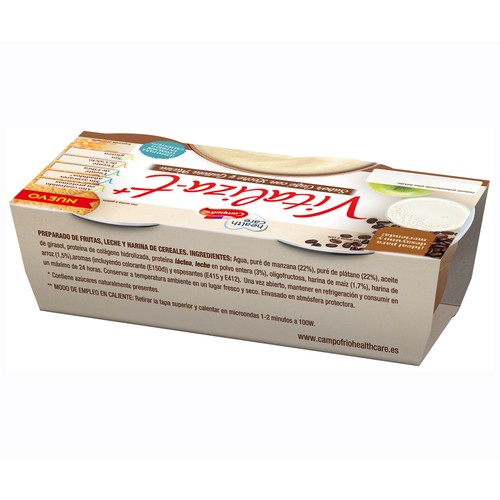 CAMPOFRÍO HEALTHCARE Vitaliza-t café y galletas 2 x 130 gr.