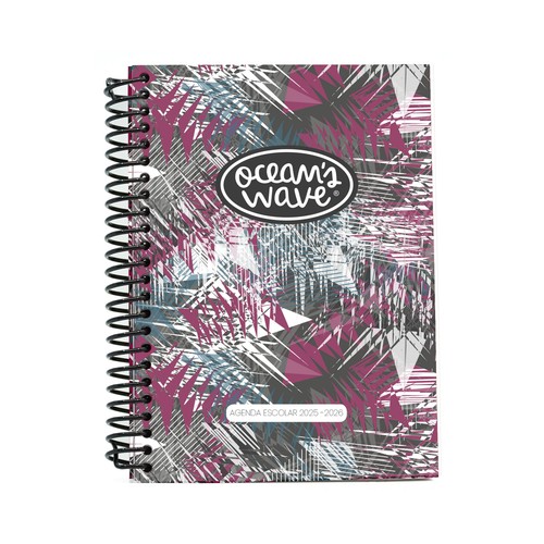 Agenda escolar 25/26, tamaño A6, surtido de colores, OCEAN"S WAVE.